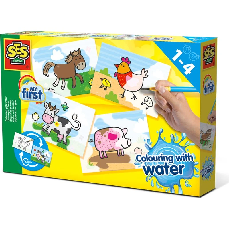 SES Creative - My First: Mal med vand, Bondegårdsdyr