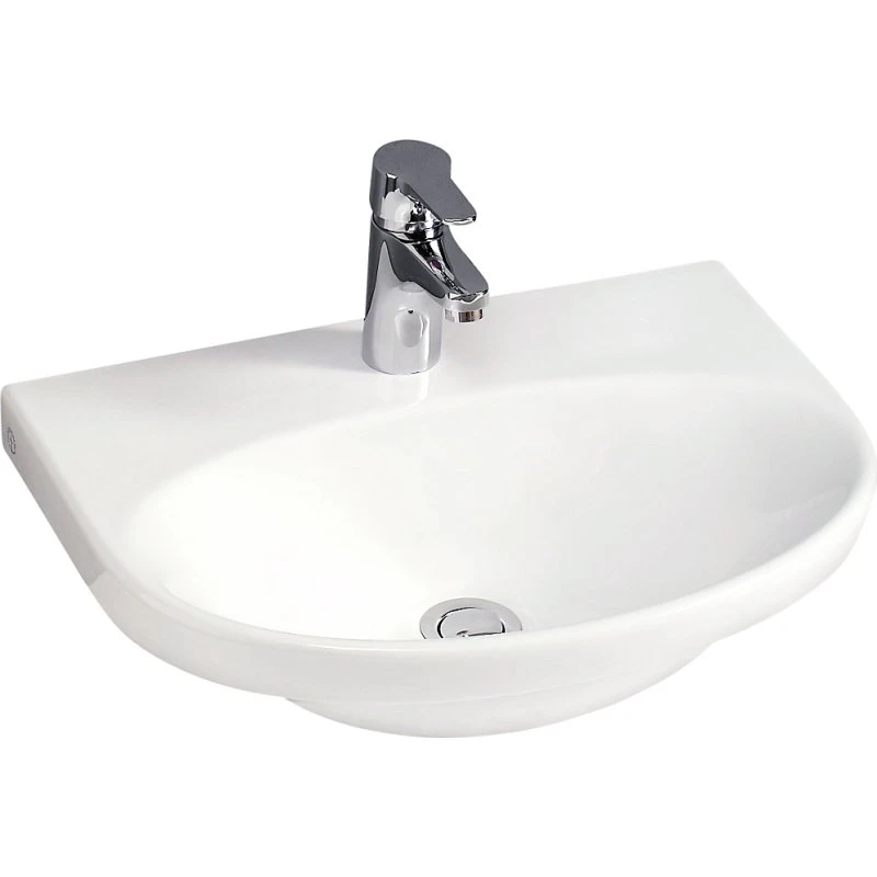 Gustavsberg 5550 Nautic håndvask 500x380 mm hvid med Ceramic Plus