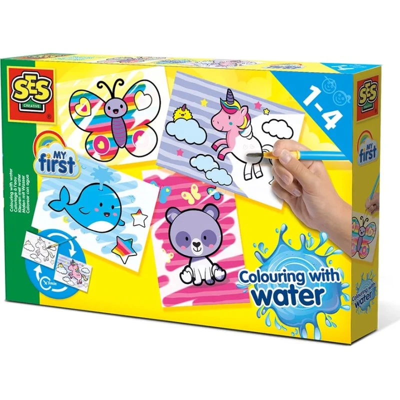 SES Creative Min Første Vandfarvelade - Fantasidyr