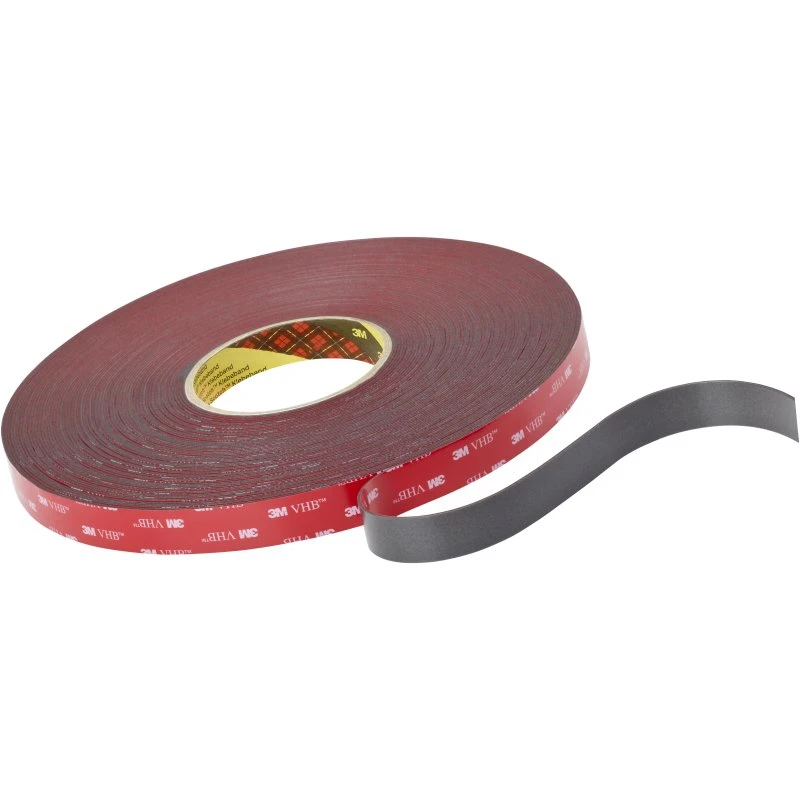 3M VHB-tape 4611F mørkegrå 12mm x 33m