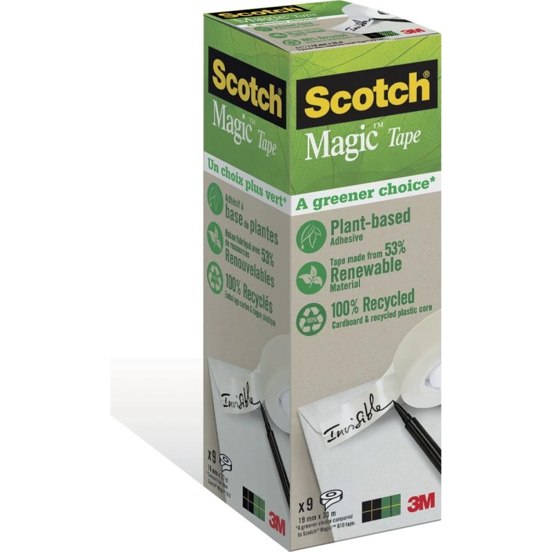 Scotch Magic 900 Tape 19mm x 33m - 9 ruller