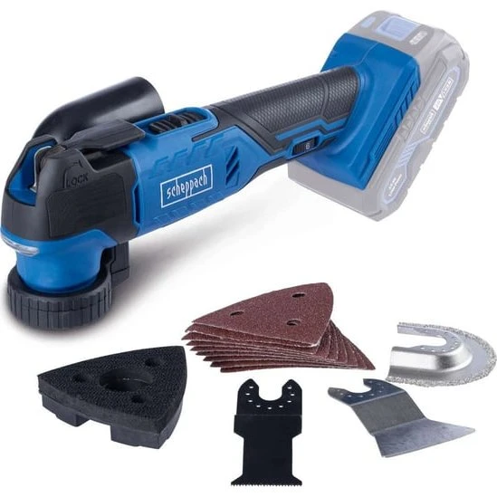 Scheppach 5909248900 Multifunktionsværktøj, Batteridrevet, 20000 OPM