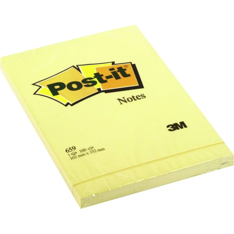 3M Post-it Notes 659 102x152 mm gul - 100 ark