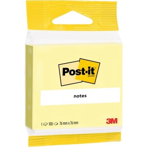 3M Post-it Canary Yellow 76x76 mm – 12 stk á 100 ark