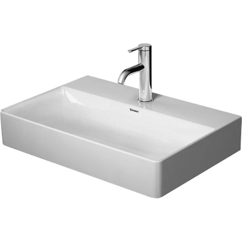 Duravit DuraSquare håndvask 60x40 cm uden hanehul med WonderGliss