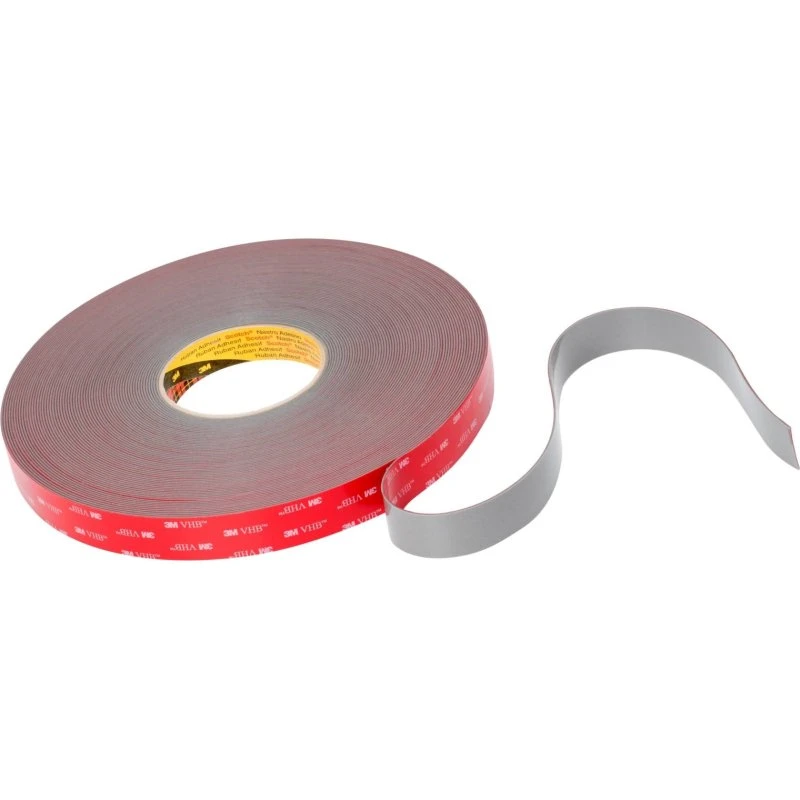 3M VHB dobbeltklæbende tape 25 mm x 1,6 mm, grå