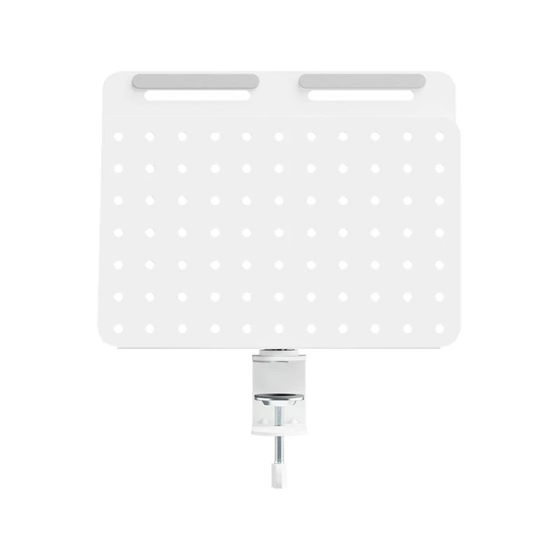 Hvid hultavle til bordmontering - 36,2x44,5 cm - 10kg kapacitet