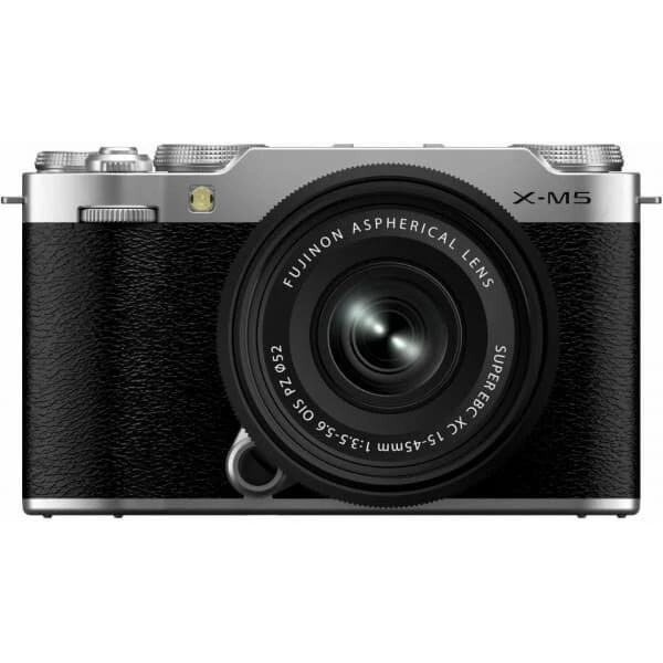 Fujifilm X-M5 systemkamera med XC 15-45mm, sølv