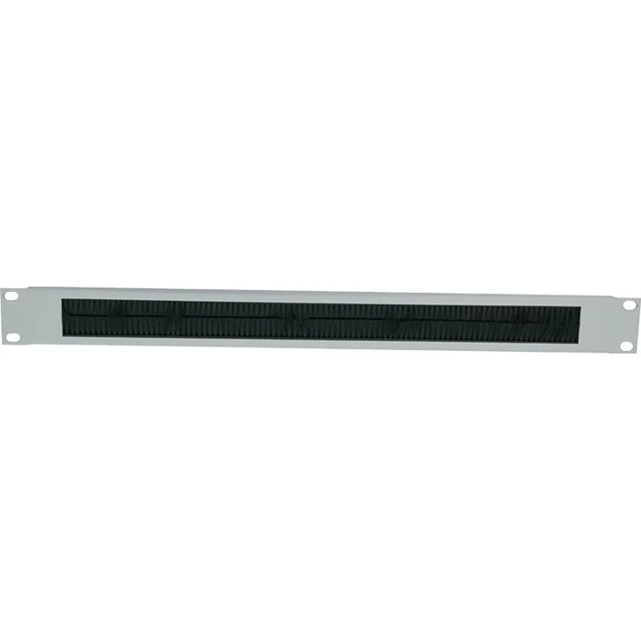 LogiLink Rack kabelindgangspanel med børste, 1U, 19", Lysegrå