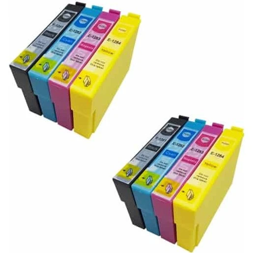 Epson T1281-T1284 Kompatibelt Blæk-sæt (2x 4 farver)