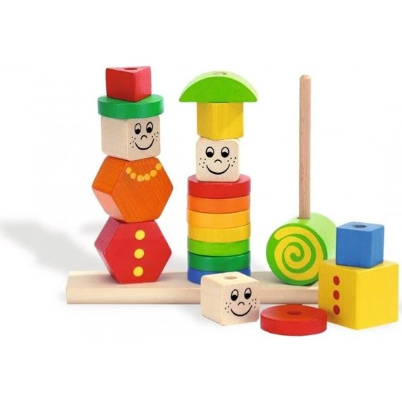 Eichhorn Wooden Stacking Puzzle Figures