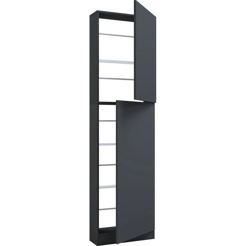 VCM Fulisa XL Skoskab - Grå - 180 x 50 x 17 cm