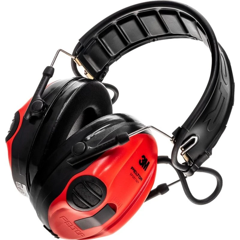 3M Peltor SportTac STAC‑RD, 26 dB, foldbar, sort/rød