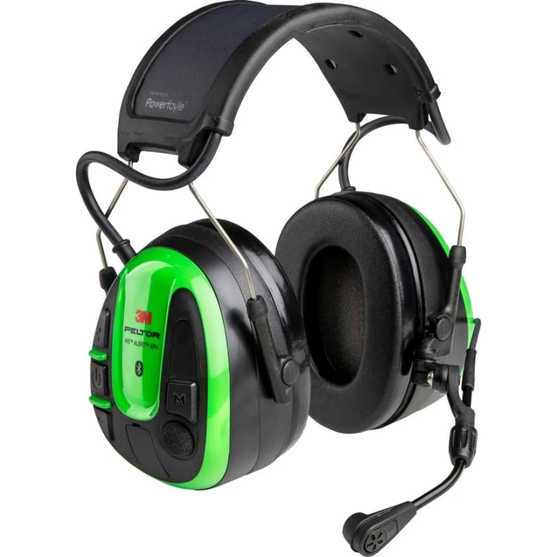 3M Peltor WS ALERT XPV MRX21A1WS7 – grøn solcelledrevet MultiPoint-headset