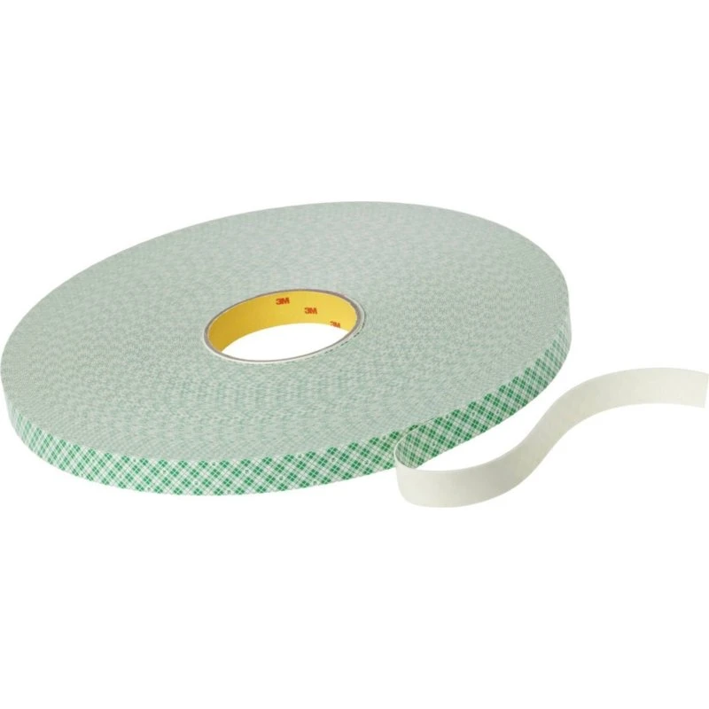3M 4032 dobbeltsidet PU-skumtape 12 mm x 66 m, 0,8 mm (offwhite)
