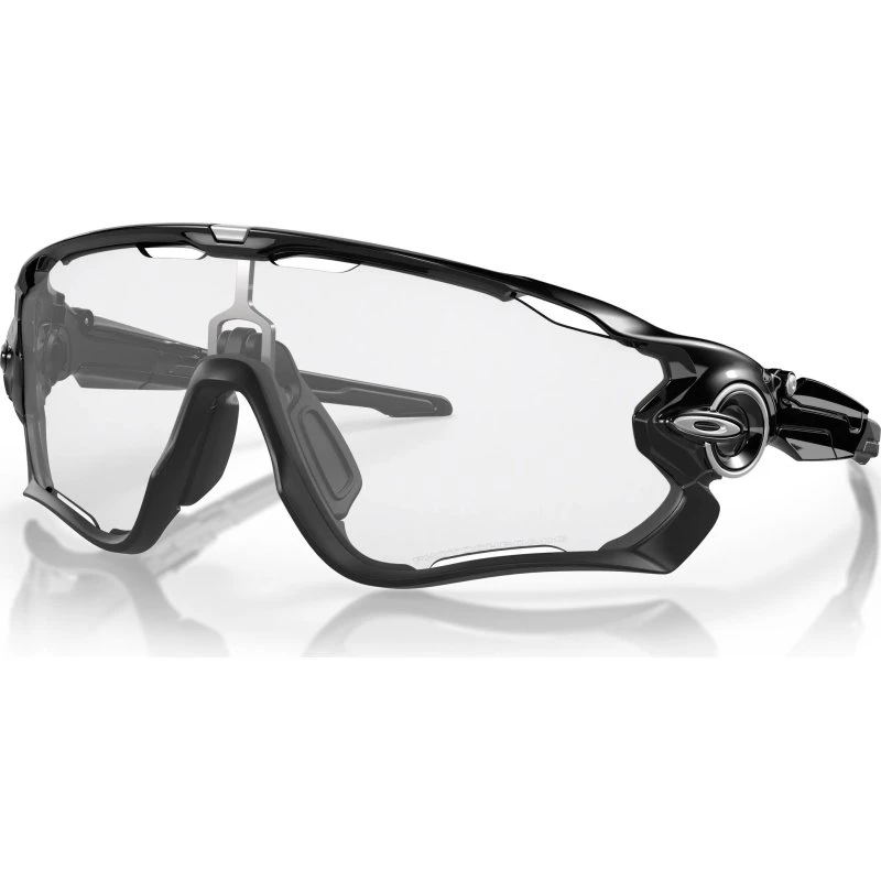 Oakley Jawbreaker fotokromisk Clear-to-Black Iridium, Polished Black