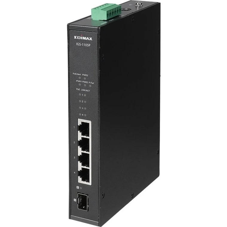 Edimax IGS-1105P 5-porte Gigabit PoE+ Switch med SFP