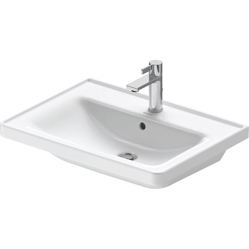Duravit D-Neo møbelvask 650x165x480mm - Hvid Højglans