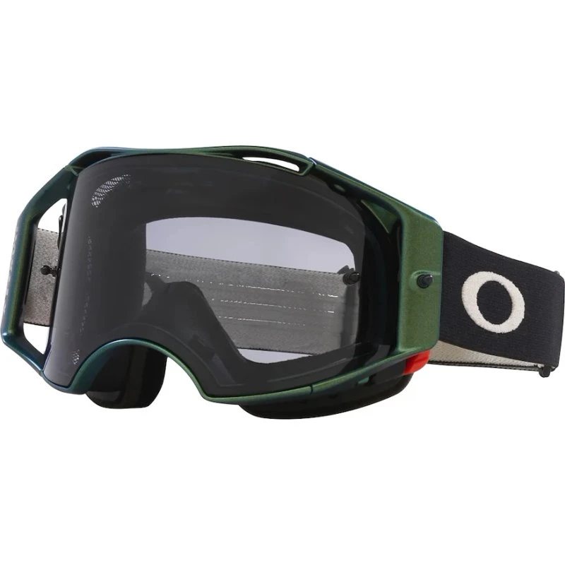Oakley Airbreak MTB cykelbriller Light Grey/Black Green Colorshift