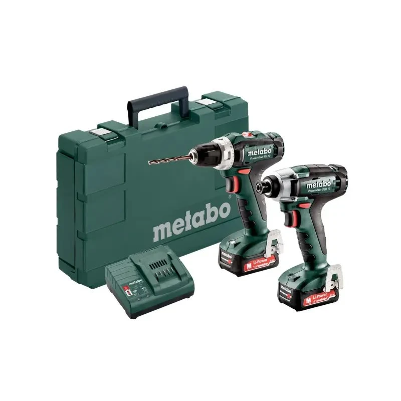 Metabo Combo Set 2.7.1 12V - PowerMaxx BS & SSD med 2x2,0Ah batterier