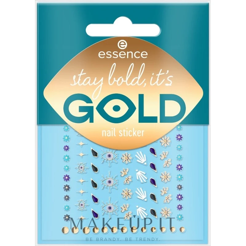 Essence Cosmetics Guld Negleklistermærker