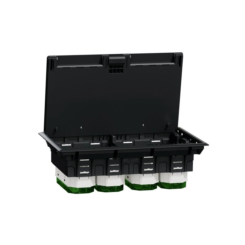 Schneider Electric Gulvboks-XL 12 modul plast - Grå
