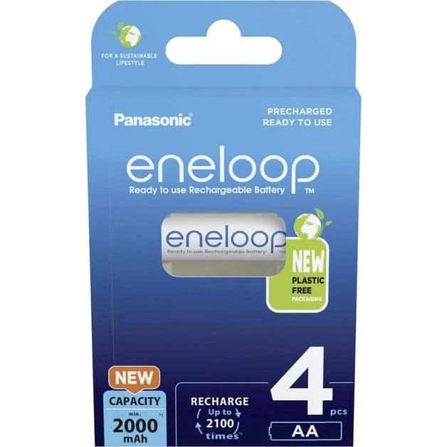 Panasonic Eneloop Pro AA 2000mAh Ni-MH, 4-pak