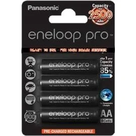 Panasonic eneloop pro AA 2500mAh, 4 stk.