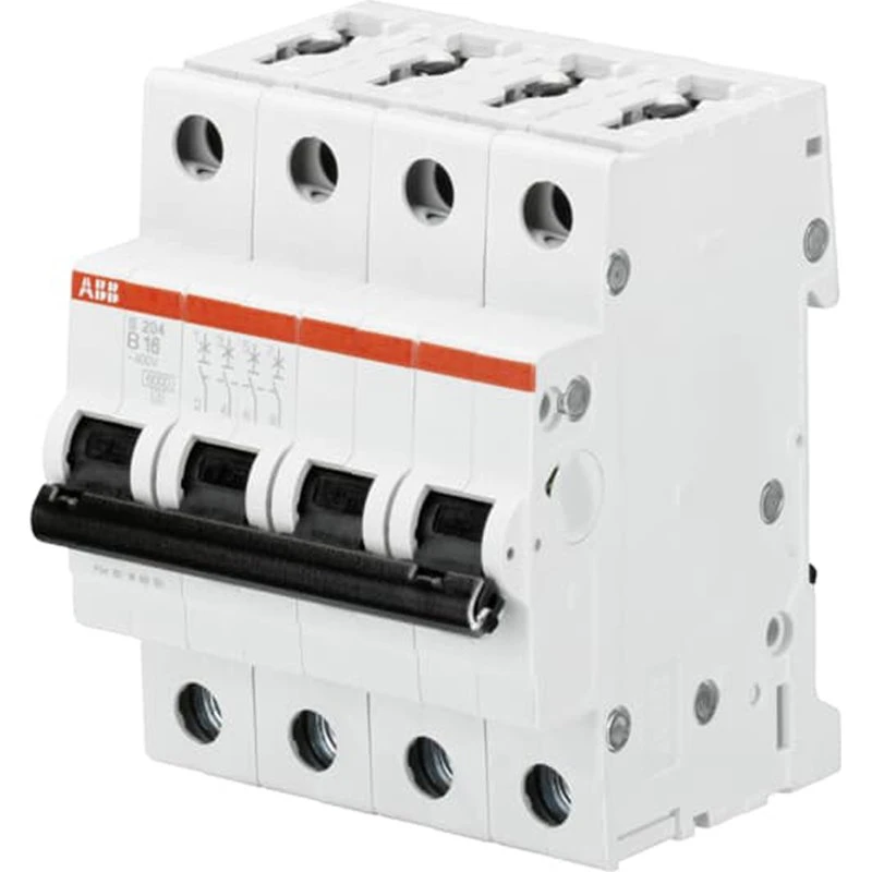S204-B2 Automatsikring 2A 4P B-karakteristik 6kA