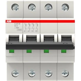 Siemens S200M System Pro Automatsikring D 3A 4P 10kA