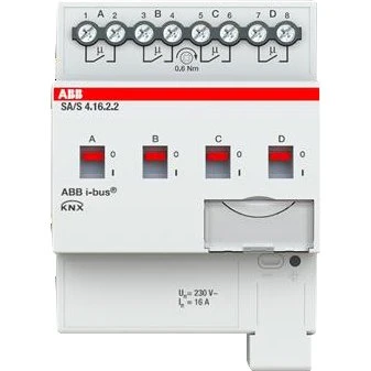 ABB SA/S4.16.2.2 KNX Udgangsmodul 4 kanaler 16A MDRC