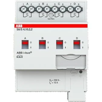 ABB SA/S4.10.2.2 KNX Udgangsmodul 4-kanals 10A MDRC