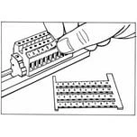 DEKAFIX 5-GW 50XL3 Mærke 5mm PA Hvid/Sort