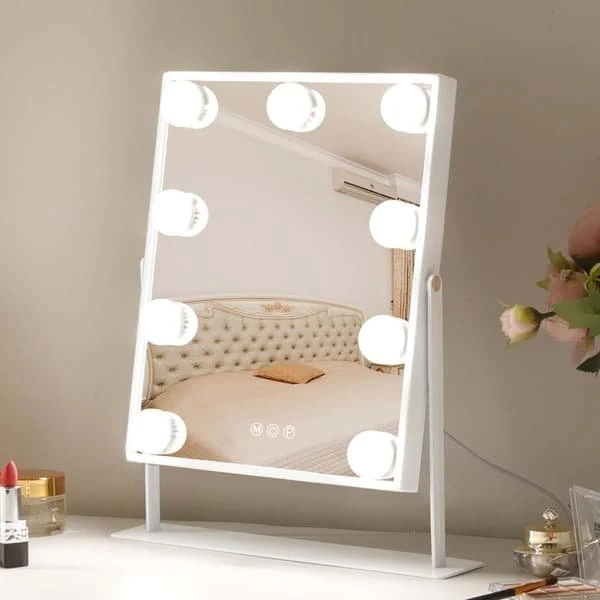 FENCHILIIN Hollywood makeup spejl med lys, 25 x 30 cm