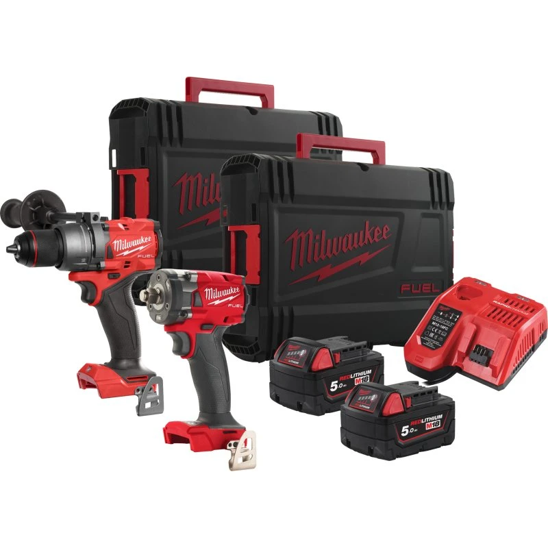 Milwaukee M18 PowerPack FPP2B3-502X – M18 FPD3 + FIW2F12