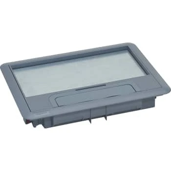 Gulvboks Låg Standard 8mm 8/12 Moduler Plast Grå RAL 7031