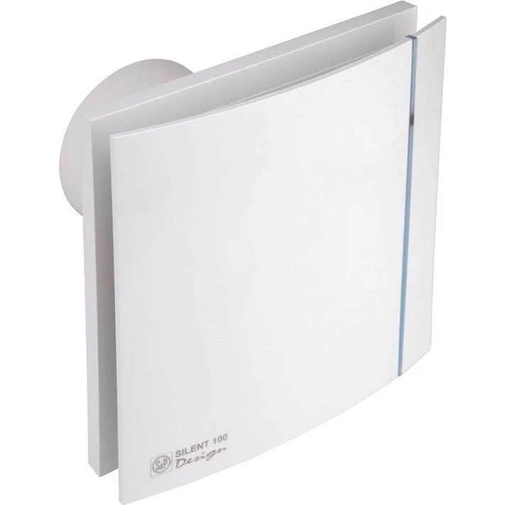 THERMEX Silent 100 Design ventilator med fugtstyring, hvid