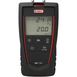 KIMO MP120 Mikroanemometer: 0..±1000 Pa m/ kalibreringscertifikat