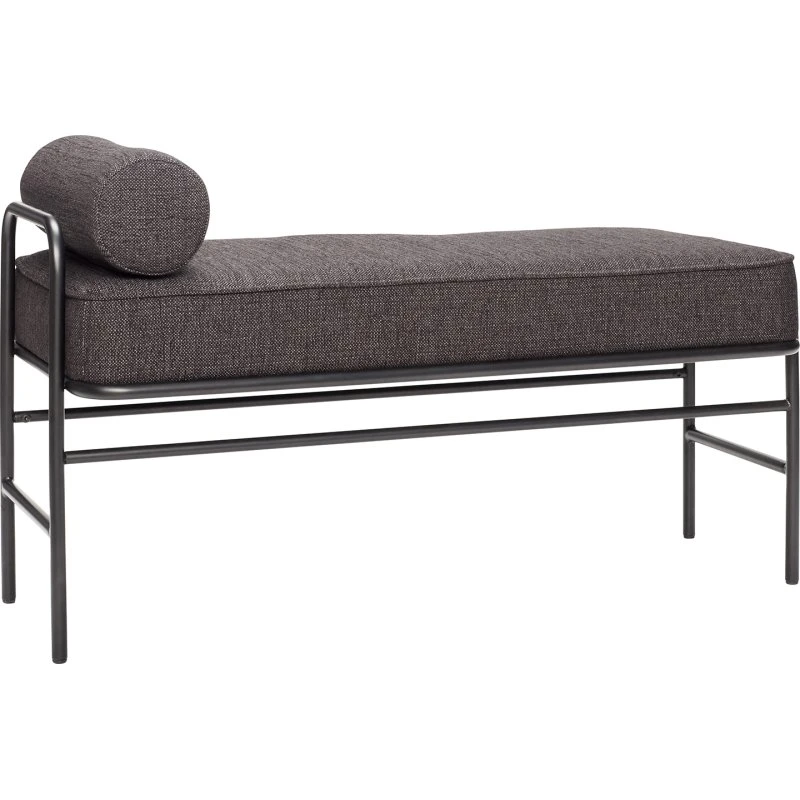 HÜBSCH Pipe Bænk Sort - 106