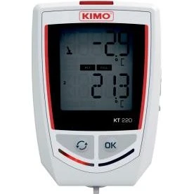 Kimo Kistock KT220-O Datalogger med 1 intern føler og 1 eksternt input