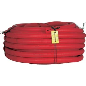 Kabelrør 110/93mm Flex HDPE 450N Rød R50 med træktråd