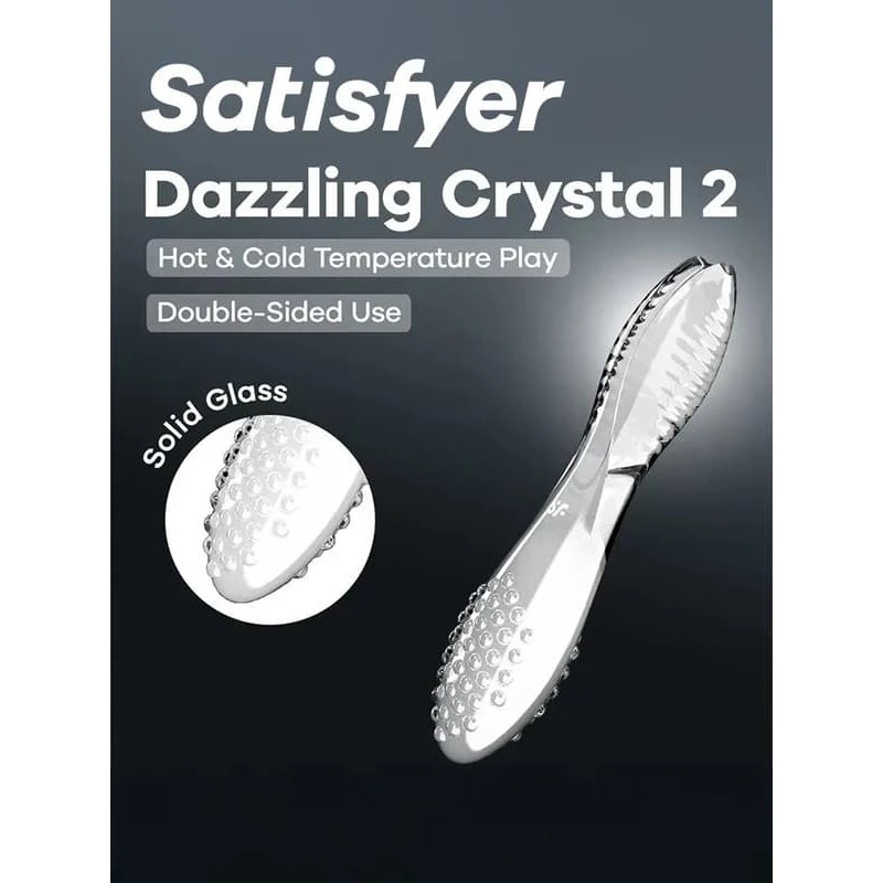 Satisfyer Dazzling Crystal 2 Dildo i glas