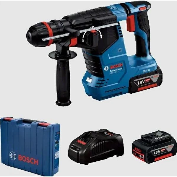 Bosch GBH 187-LI Borehammer med 2 x 5,0 Ah batterier