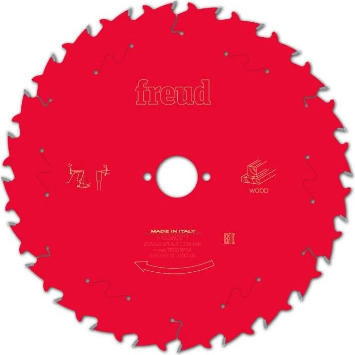 Freud LP20M Rundsavklinge - 250x30mm, 24 tænder