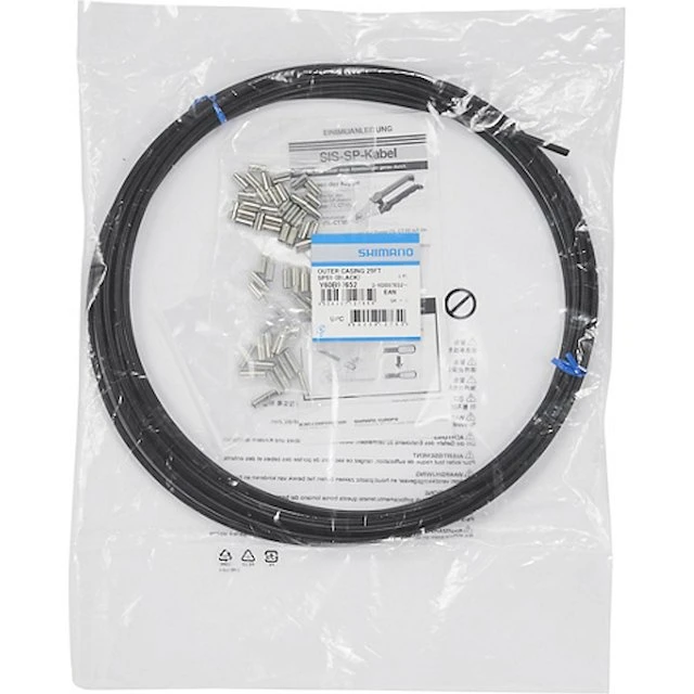 Shimano OT-SP51 SIS yderkabel, sort, 7,62 meter