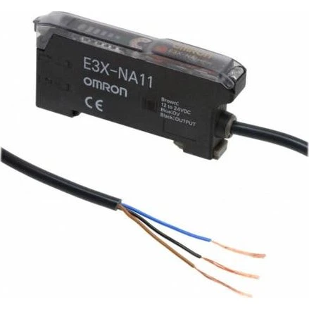 Omron E3X-NA44V Fiberforstærker med Potentiometer, PNP, M8
