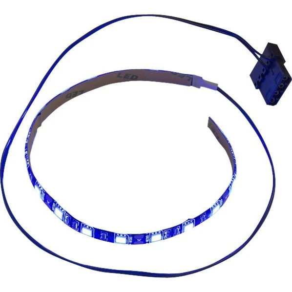 Inter-Tech LED Belysning til Systemkabinet - Blå - 30 cm