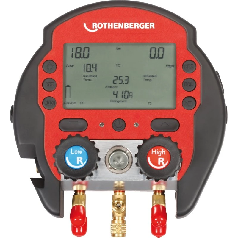 ROCOOL 600 digitalt manometer med temperaturklemme