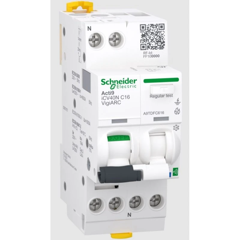Schneider Acti9 iCV40 ARC Gnistdetektor 1P+N 16A C 30mA
