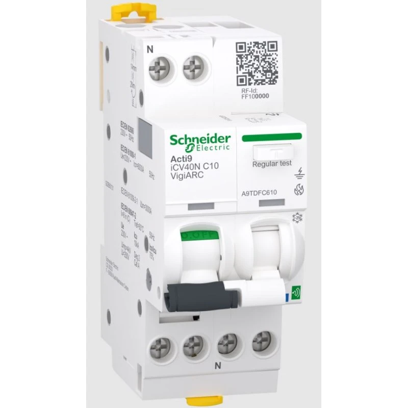 Schneider Acti9 iCV40 ARC Gnistdetektor 10A C 1P+N 30mA